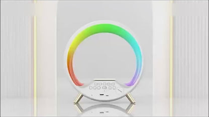 O Light Three In One Wireless Charging Multifunctional Bluetooth Speaker Night Light