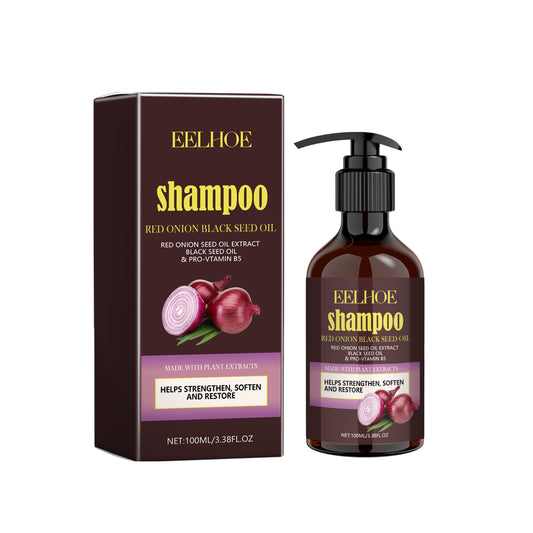 ELHOE shampoo bottle and packaging on a white background