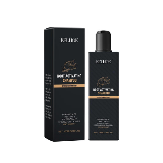 Eelhoe Root Activating Shampoo bottle and packaging on a white background