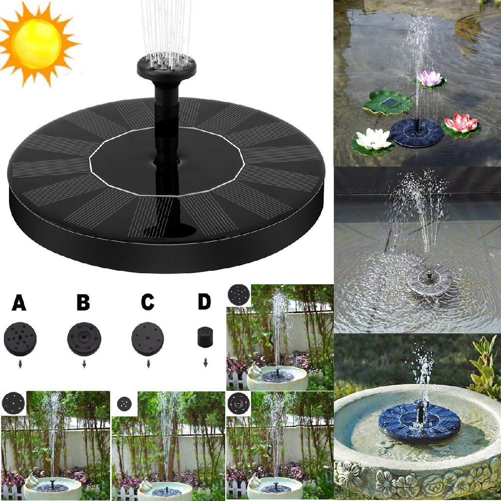 Solar Water Mercury Garden Miniature Floating Fountain