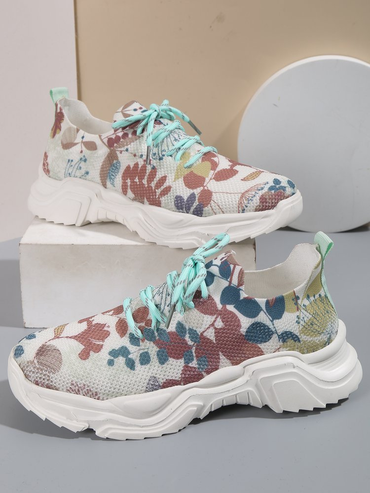 Casual Flower Sports Shoes Women Flat Bottom Plus Size Casual Flower Sports Shoes Women Flat Bo | Ectron Online
