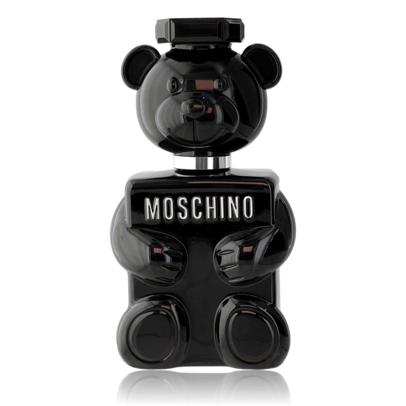 Moschino Toy Boy men's EDP tester bottle, black bear-shaped design