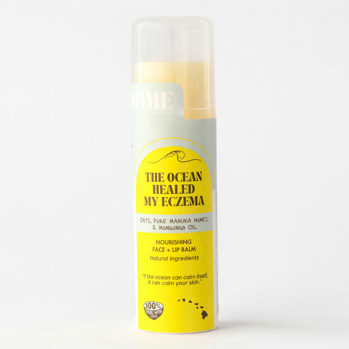 Healed By the ocean Deluxe Mongongo lip balm in clear tube