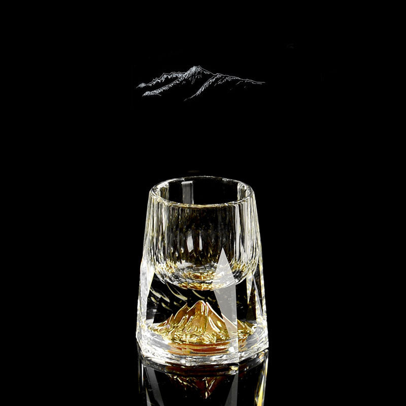 Three-dimensional Crystal Cut Jinshan Liquor Glass