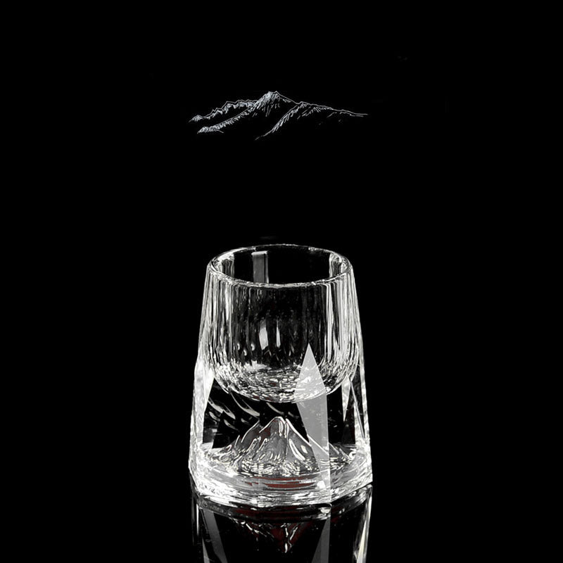 Three-dimensional Crystal Cut Jinshan Liquor Glass