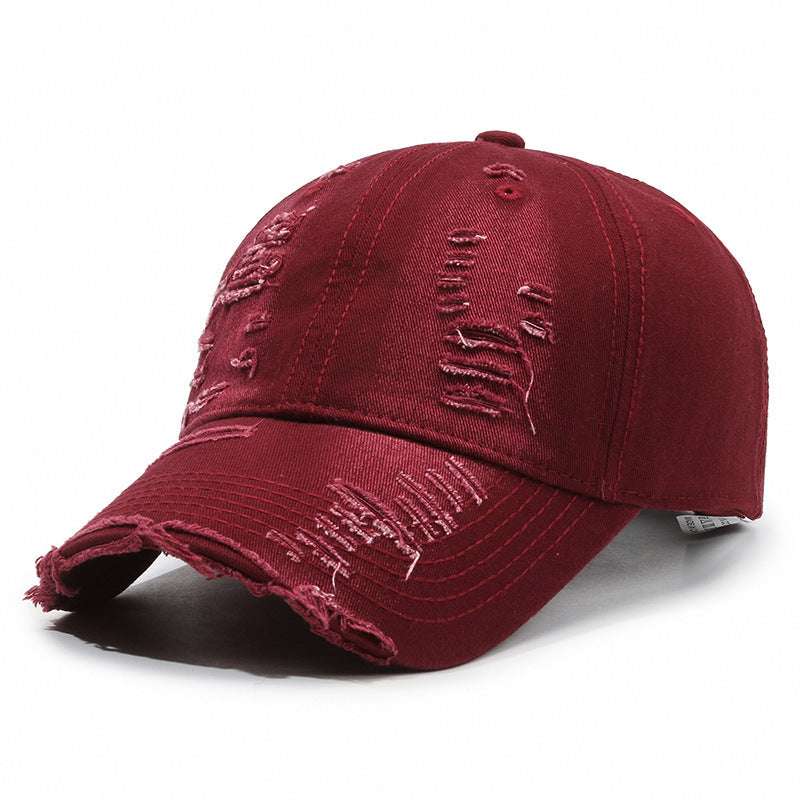 Street Hole Vintage Men’s Baseball Cap – Distressed Cotton Dome Street Hole Vintage Baseball Cap Men Do | Ectron Online