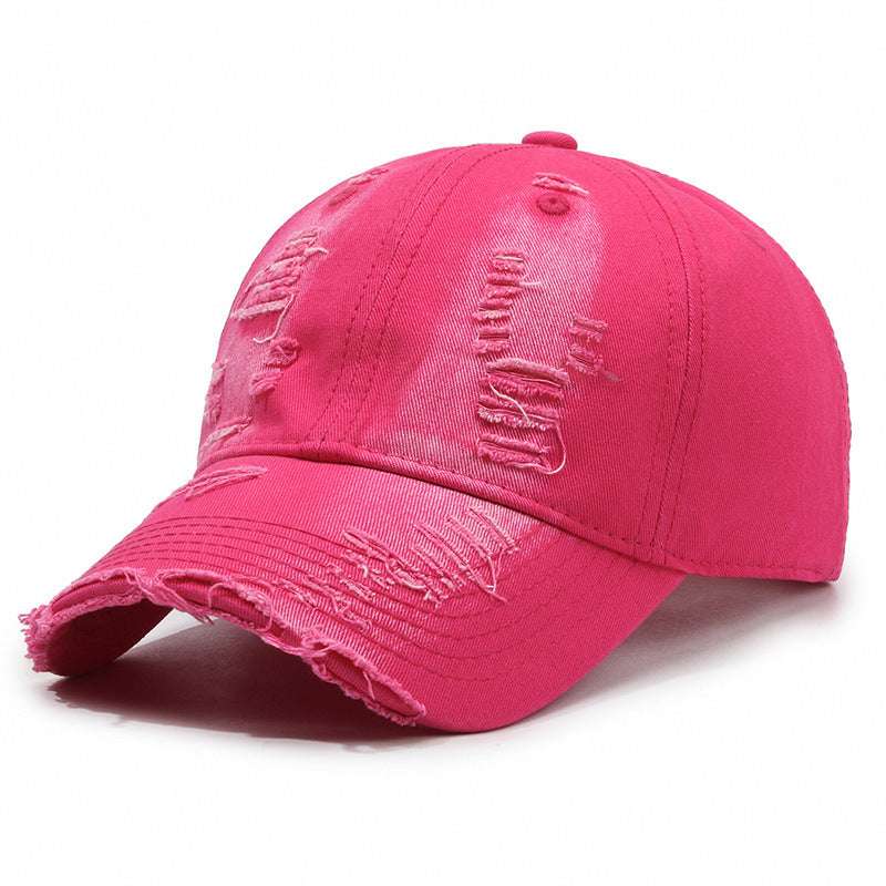 Street Hole Vintage Men’s Baseball Cap – Distressed Cotton Dome Street Hole Vintage Baseball Cap Men Do | Ectron Online