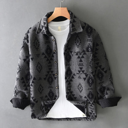 vintage solid casual tops long sleeve hooded coat