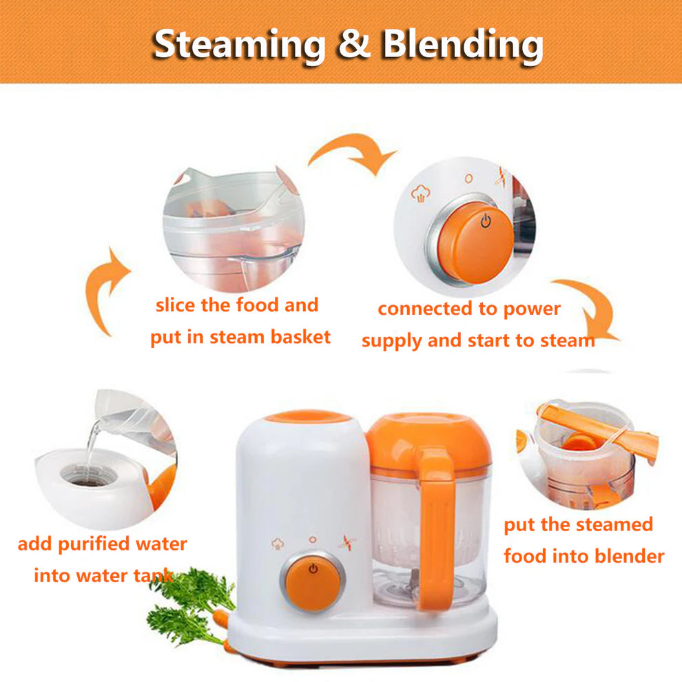 Multi-function Baby Food Processor Smart Infant Milk Warm Baby Food Cooking Blenders - Ectron Online