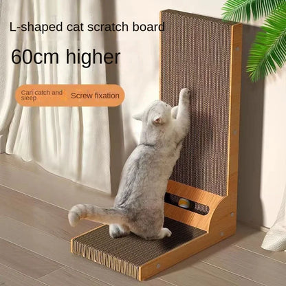 Furniture Cat Scratching Post L-shaped Cat scratch Board Wear-resistant Cat Scrapers Training Grinding Claw ToysCat Scratcher