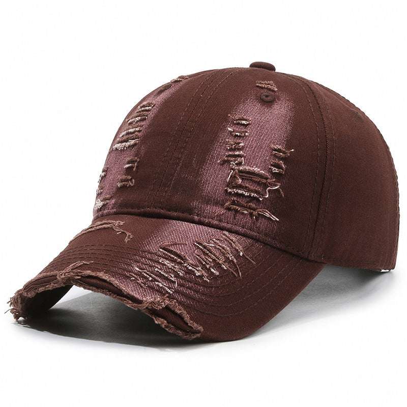 Street Hole Vintage Men’s Baseball Cap – Distressed Cotton Dome Street Hole Vintage Baseball Cap Men Do | Ectron Online
