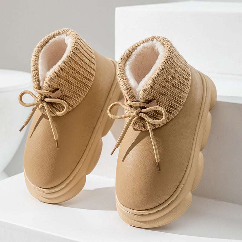 Waterproof High-top Cotton Slippers Women's Winter Waterproof High-top Cotton Slippers Wome | Ectron Online