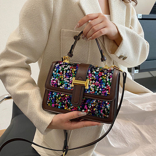 womens sequin backpack
